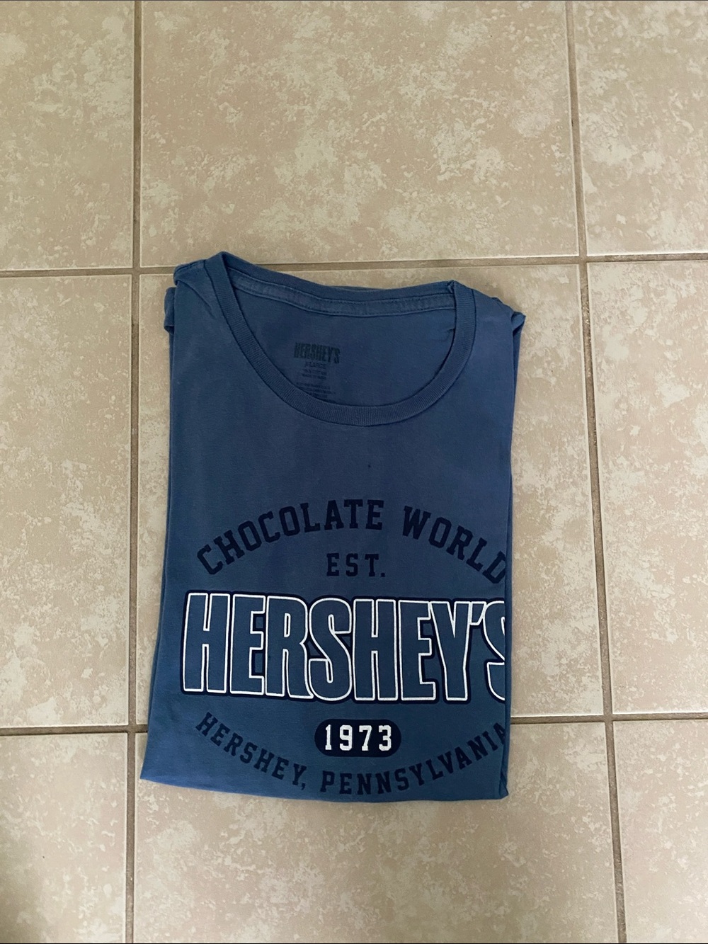 Hershey's Men's Blue Graphic Short Sleeve Tee